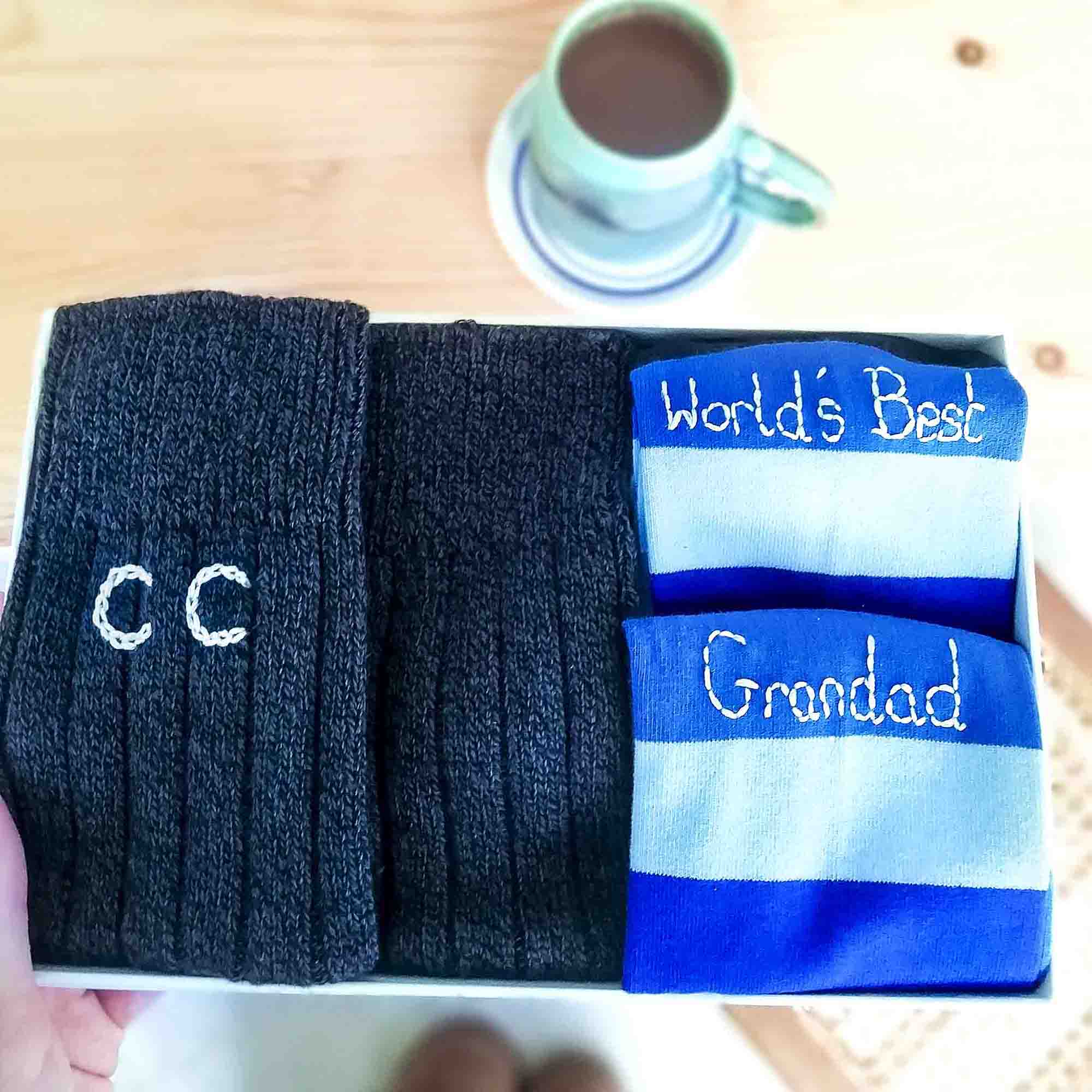 Sock gift set for Grandad by StephieAnn