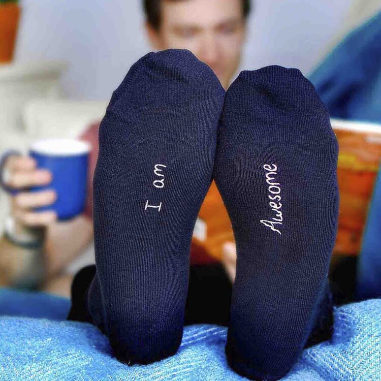 StephieAnn personalised men's socks