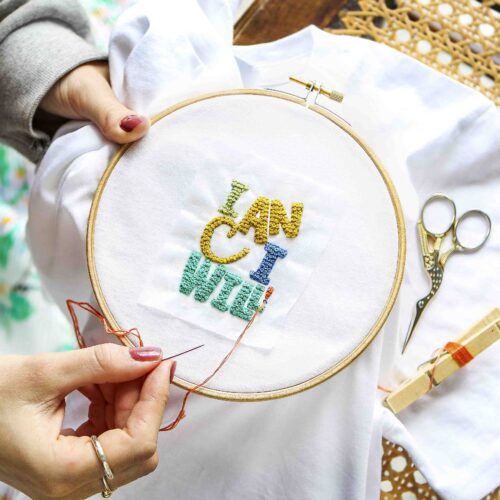 Can Will Tee Embroidery Kit StephieAnn