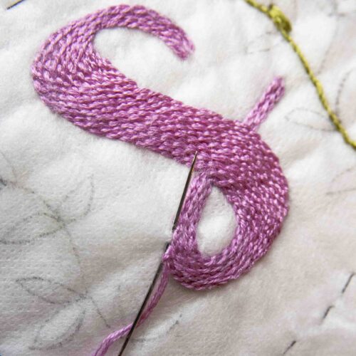 StephieAnn personalised scarf embroidery kit