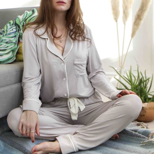 StephieAnn Bamboo Light Grey Pyjamas