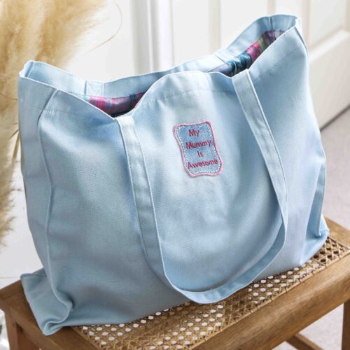 Personalised Message Patch Tote Bag