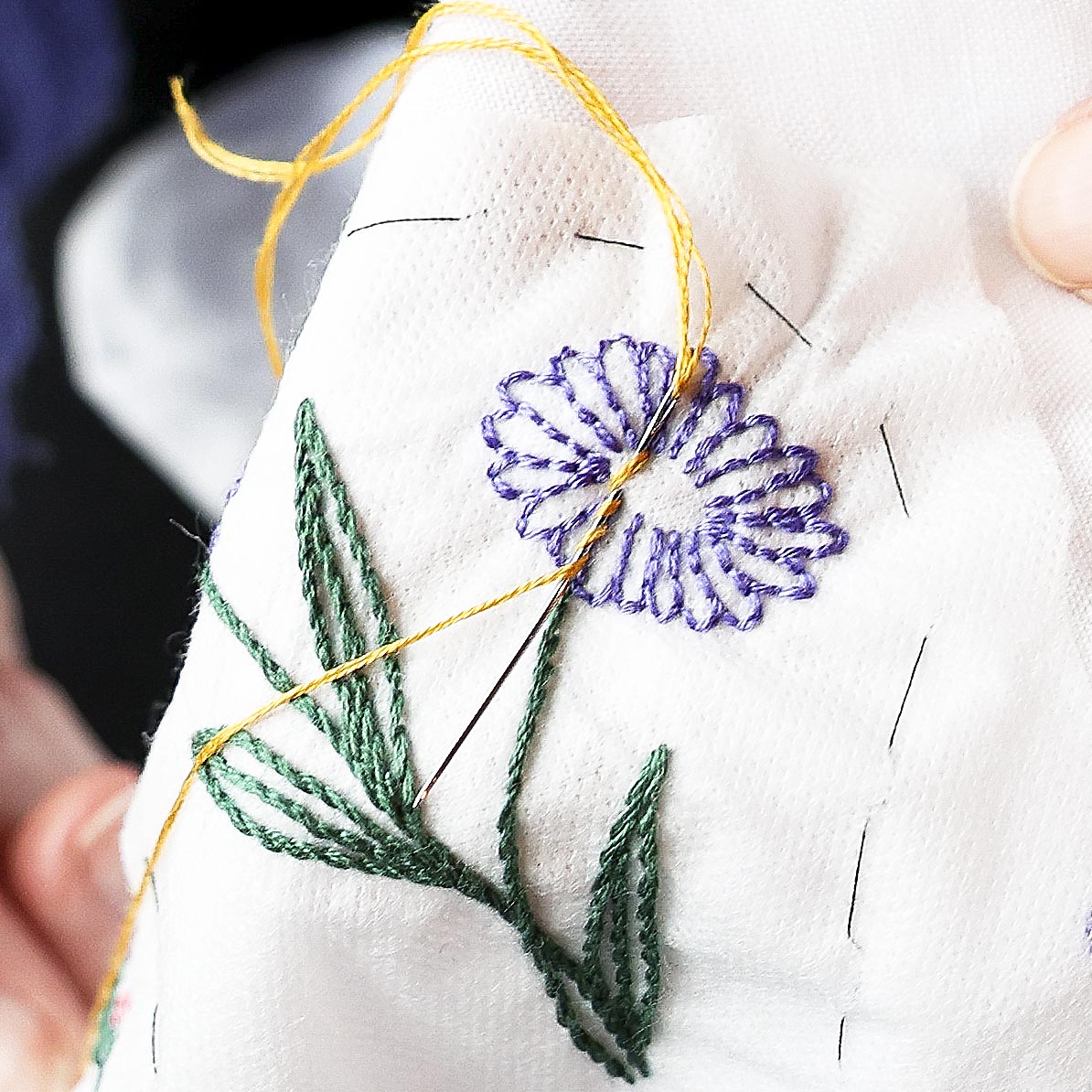 Afternoon Tea Linen Napkin Embroidery Kit StephieAnn