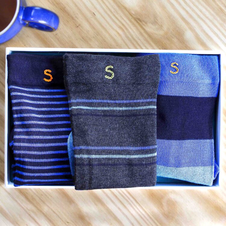 Everyday Bamboo Personalised Men's Sock Gift Set