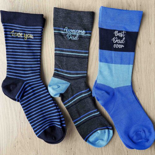 Best Dad Embroidered Sock Gift Set StephieAnn