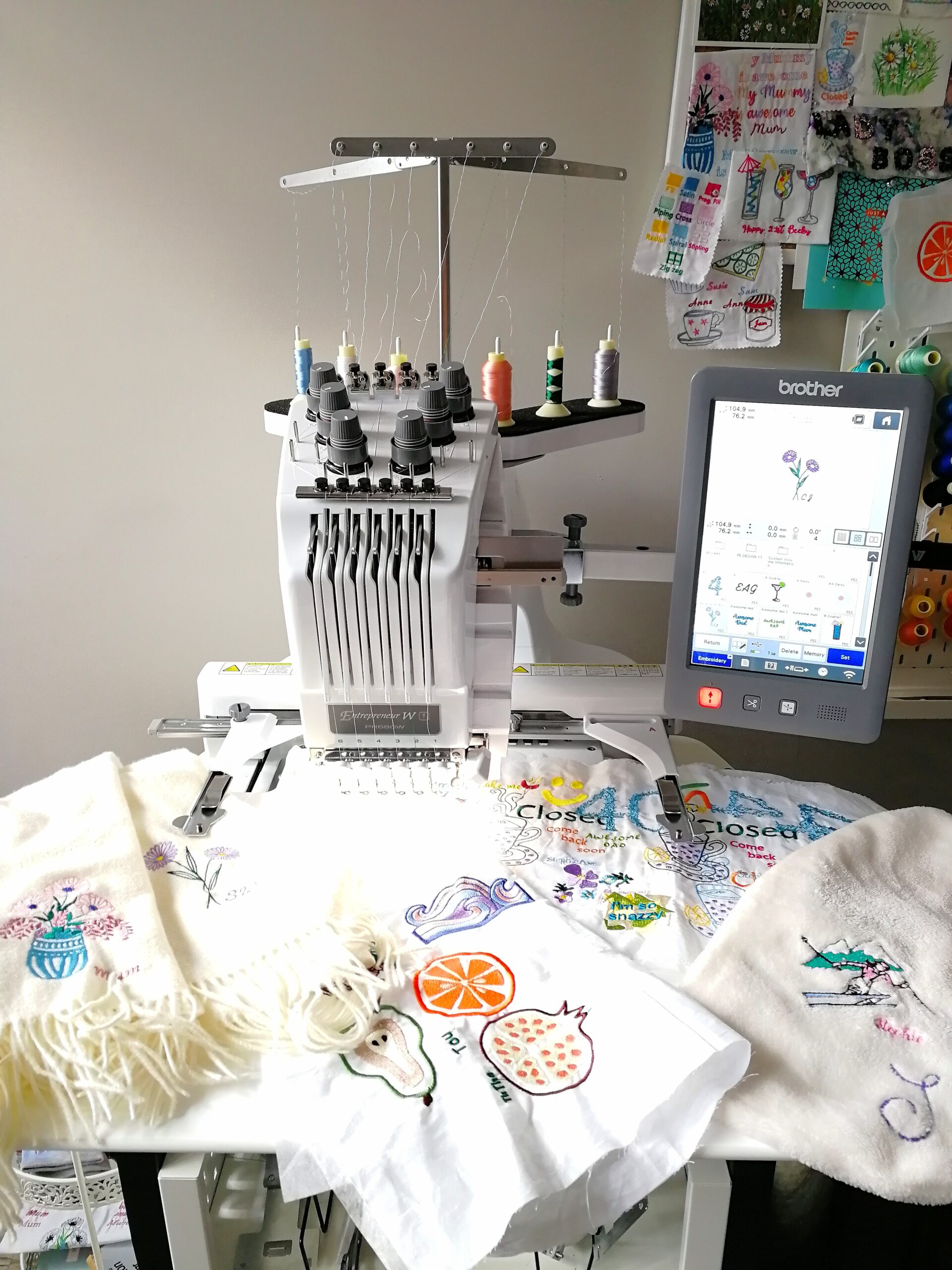 StephieAnn Hove Textile studio Machine embroidery