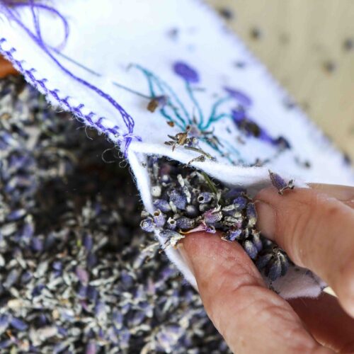 StephieAnn dried lavender bag embroidery workshop
