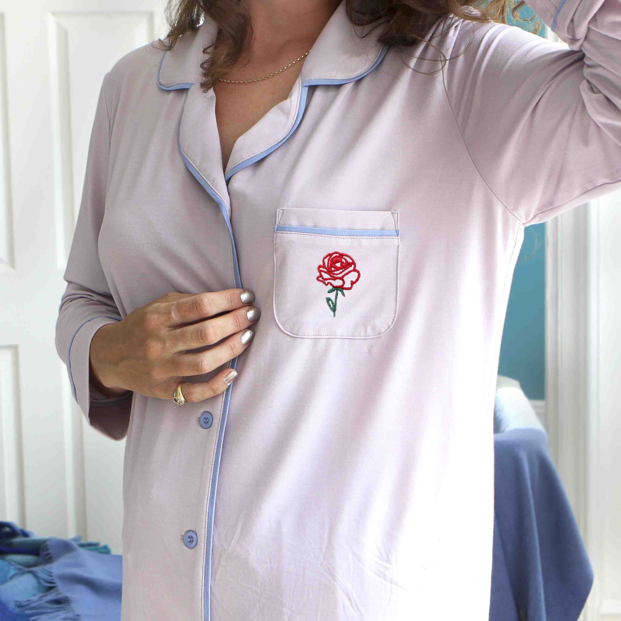 StephieAnn_Birth Flower Rose Pyjamas_£59