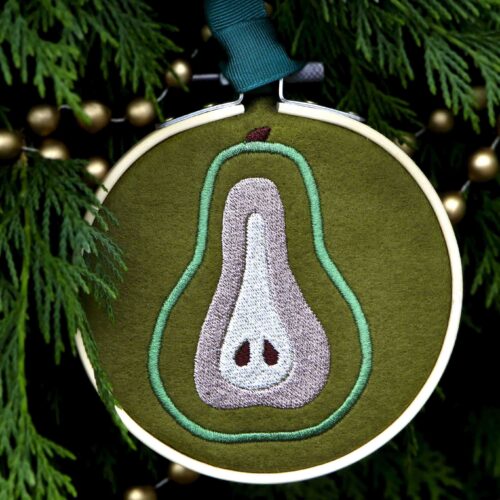 StephieAnn Christmas hanging decorations fruit Pear