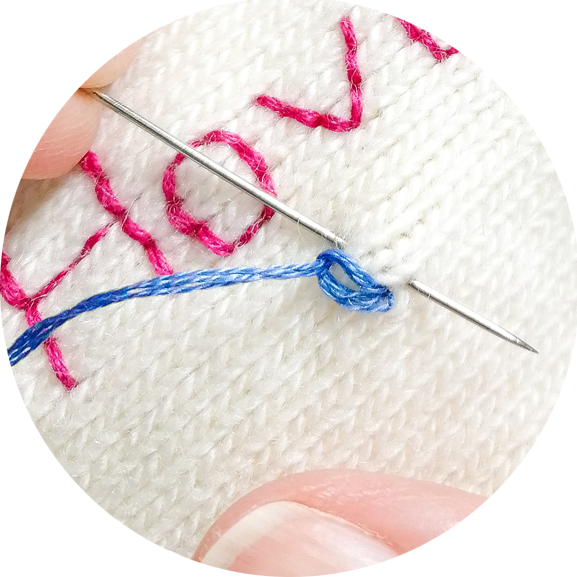 StephieAnn How to stitch a lazy daisy hand embroidery